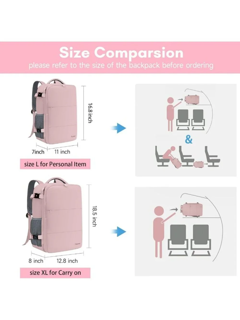 Stylish TSA Approved Travel Backpack for Women - Versatile Carry-On Bag